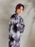 画像3: 【即日発送！】【メンズ浴衣】モノトーン×雷浴衣【浴衣・帯・下駄セット】 OBI-MS-003-wk-1-GY [YMT]