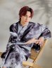 画像6: 【即日発送！】【メンズ浴衣】モノトーン×雷浴衣【浴衣・帯・下駄セット】 OBI-MS-003-wk-1-GY [YMT]
