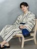 画像13: 【メンズ浴衣】白地×ストライプ浴衣【浴衣・帯・下駄セット】 OBI-MS-004-wk-2-BL [YMT]