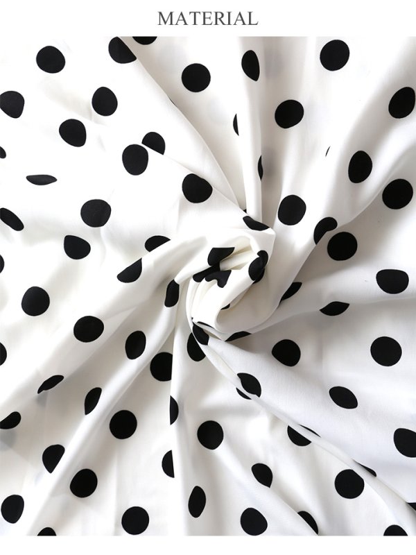 画像14: 真優川 咲ちゃんコラボ【ルームウェア】ルームローブワンピ/ ドット/羽織り/ 清楚ワンピ【HC02】