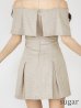 ダークベージュ モデル：ゆめ　身長：160cm　着用サイズ：Sサイズ