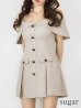 ダークベージュ モデル：ゆめ　身長：160cm　着用サイズ：Sサイズ