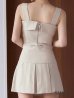 ベージュ モデル：ゆめ　身長：160cm　着用サイズ：Sサイズ