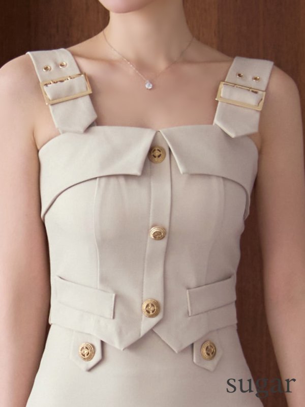 ベージュ モデル：ゆめ　身長：160cm　着用サイズ：Sサイズ