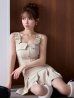 ベージュ モデル：ゆめ　身長：160cm　着用サイズ：Sサイズ