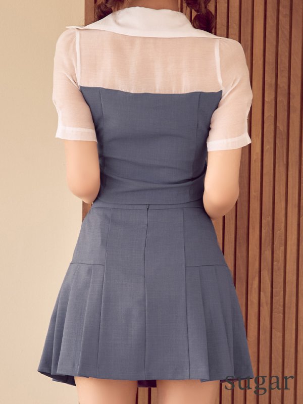 グレー　モデル：三上悠亜　身長：159cm　着用サイズ：Sサイズ