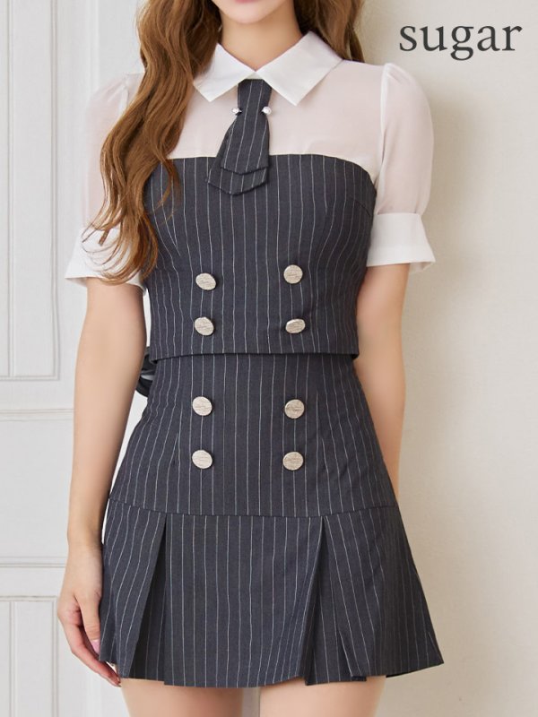 グレー　モデル：るりぴ　身長：165cm　着用サイズ：Sサイズ