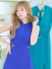 画像8: 【ANDY/アンディ】ワンカラー/ カットアウト/ ハイネック/ バックリボン/ ノースリ/ タイト/ミニドレス/ キャバドレス[OF05]