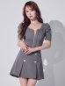 チャコールグレー　モデル：ゆめ　身長：160cm　着用サイズ：Sサイズ