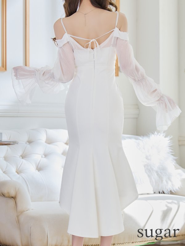 ホワイト モデル:ゆめ 身長:160cm 着用サイズ:Sサイズ