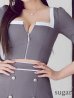 グレーホワイト　モデル：橋本甜歌(てんちむ)　身長：163cm　着用サイズ：Sサイズ