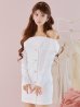 ホワイト　モデル：まりん　身長：164cm　着用サイズ：Sサイズ