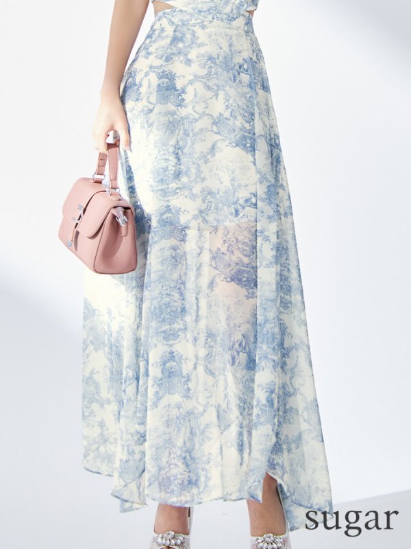 ブルー モデル：まりん　身長：164cm　着用サイズ：Sサイズ