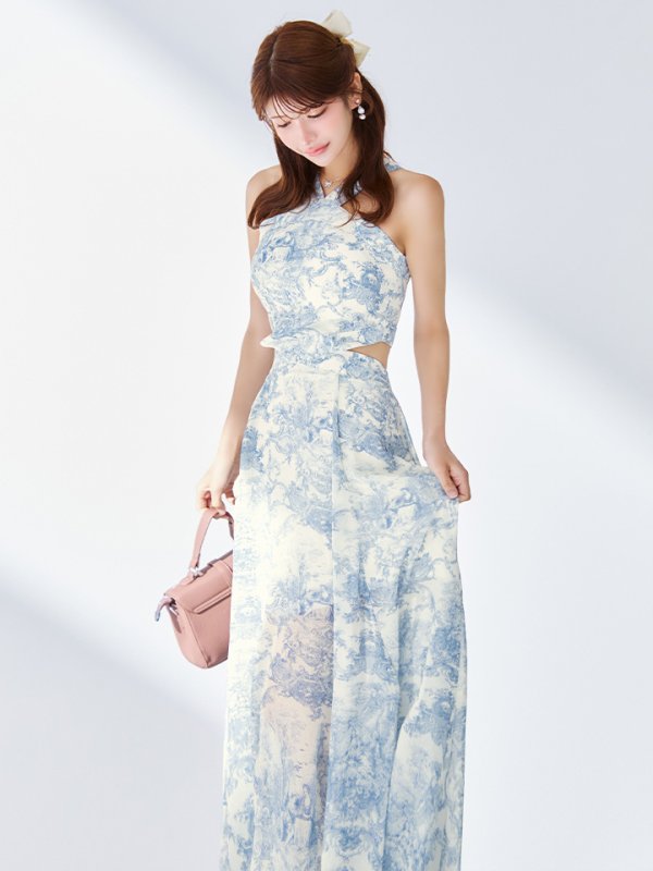 ブルー モデル：まりん　身長：164cm　着用サイズ：Sサイズ