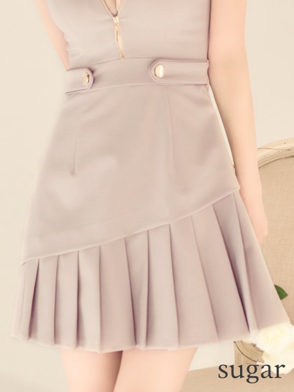 ピンクベージュ　モデル：ゆめ　身長：160cm　着用サイズ：Sサイズ