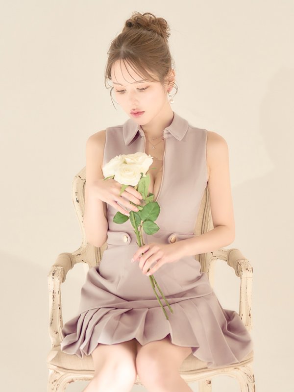 ピンクベージュ　モデル：ゆめ　身長：160cm　着用サイズ：Sサイズ