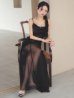 ブラック　モデル：まおちゃる　身長：158cm　着用サイズ：Sサイズ