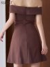 ブラウン モデル：ゆめ　身長：160cm　着用サイズ：Sサイズ
