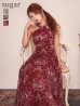 ワインレッド　モデル：まりん　身長：164cm　着用サイズ：Sサイズ