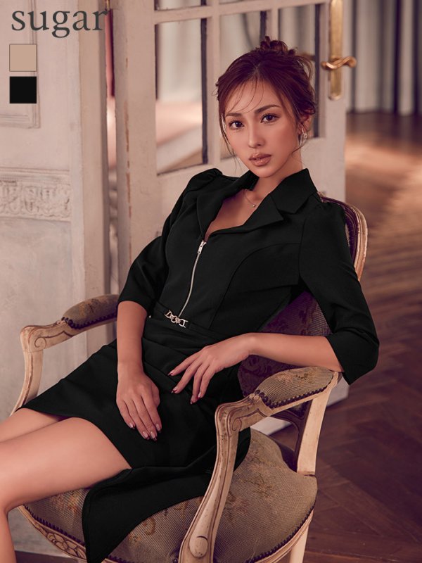 ブラック モデル：カレン　身長：165cm　着用サイズ：Sサイズ