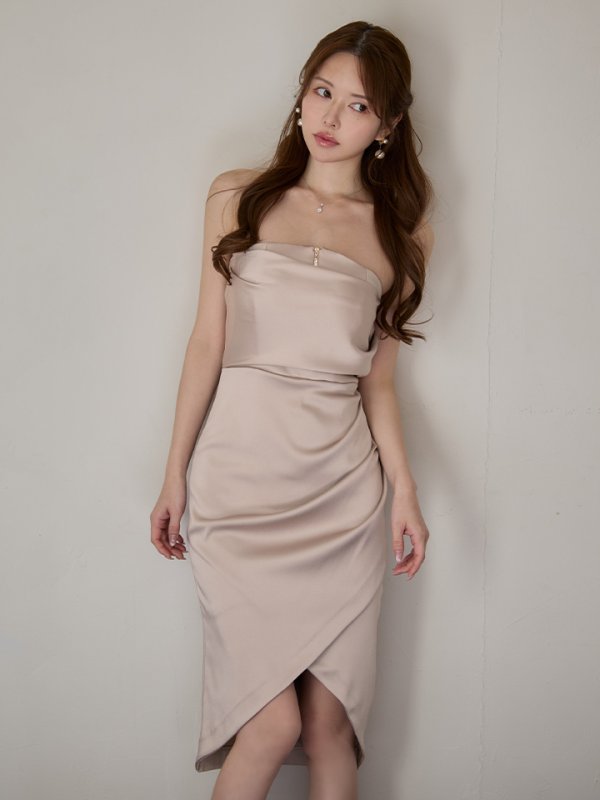 ベージュ　モデル：ゆめ　身長：160cm　着用サイズ：Sサイズ