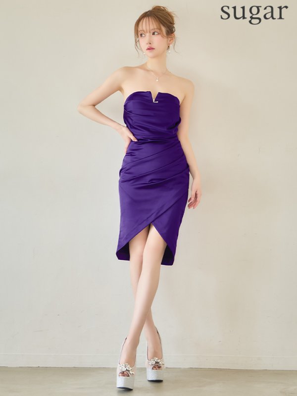 パープル　モデル：ゆめ　身長：160cm　着用サイズ：Sサイズ