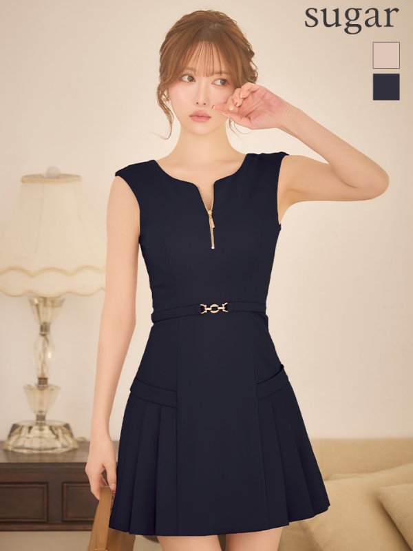 ネイビー　モデル：ゆめ　身長：160cm　着用サイズ：Sサイズ