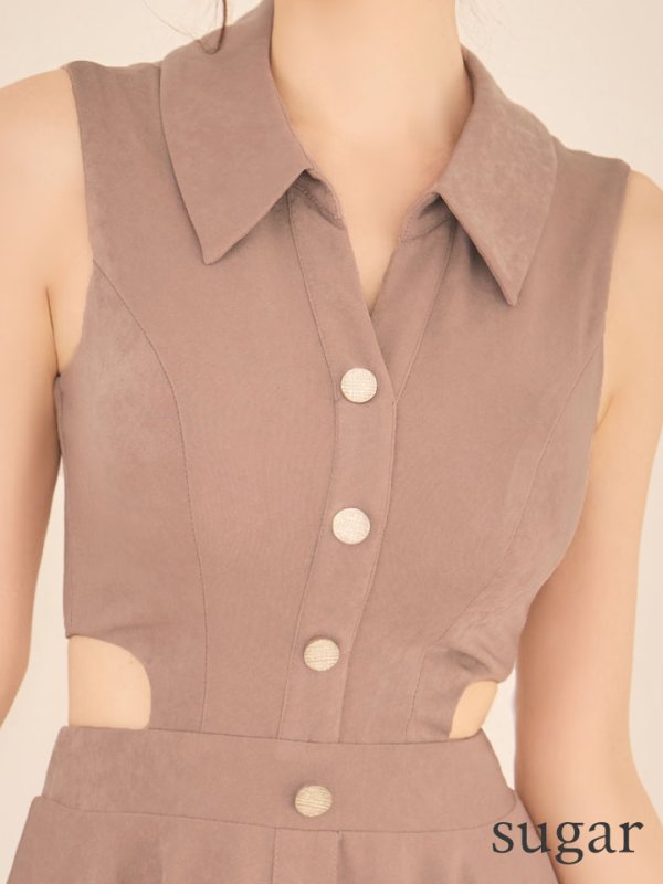 ベージュ　モデル：ゆめ　身長：160cm　着用サイズ：Sサイズ