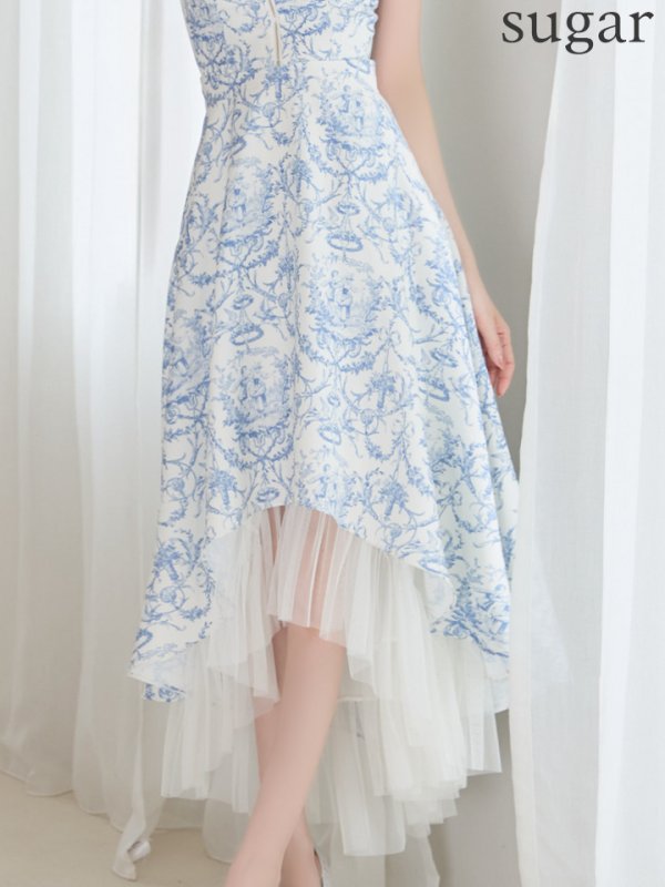 アイボリーxブルー　モデル：れみれみ　身長：163cm　着用サイズ：Sサイズ