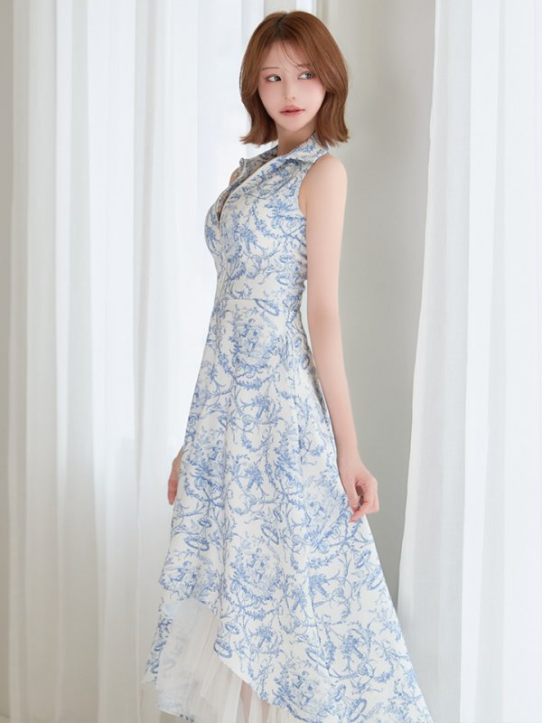 アイボリーxブルー　モデル：れみれみ　身長：163cm　着用サイズ：Sサイズ