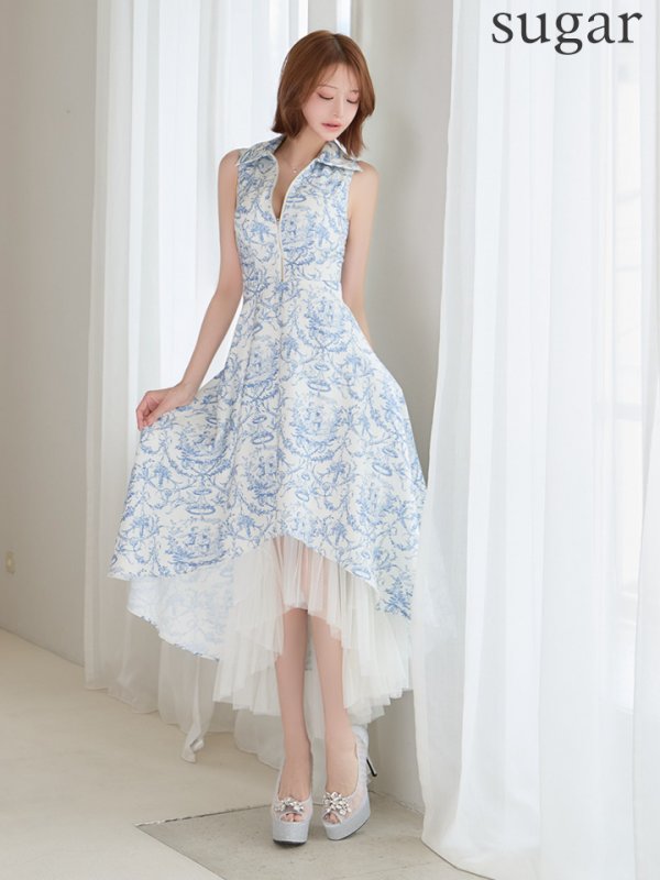 アイボリーxブルー　モデル：れみれみ　身長：163cm　着用サイズ：Sサイズ