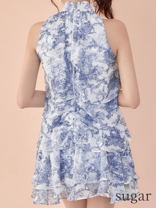 ホワイトxネイビー　モデル：りな　身長：160cm　着用サイズ：Sサイズ