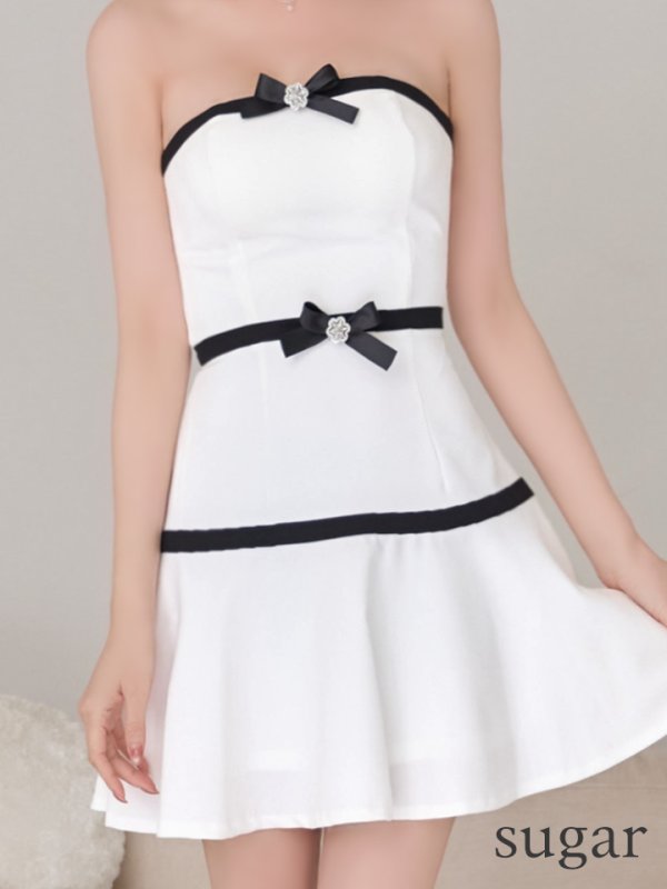 ホワイト　モデル：れみれみ　身長：163cm　着用サイズ：Sサイズ