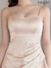 ピンクベージュ　モデル：りな　身長：160cm　着用サイズ：Sサイズ