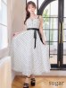 ホワイト　モデル：りな　身長：160cm　着用サイズ：Sサイズ