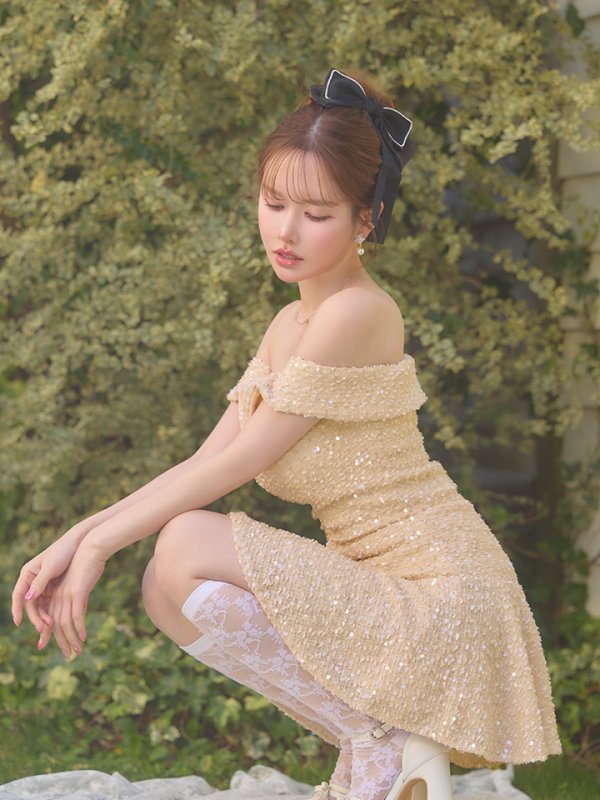 ベージュ　モデル：ゆめ　身長：160cm　着用サイズ：Sサイズ