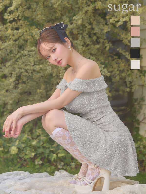 グレー　モデル：ゆめ　身長：160cm　着用サイズ：Sサイズ