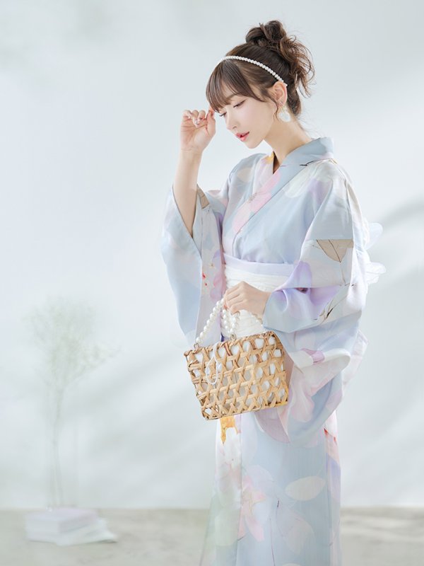 画像11: 【即日発送！】アイシーフラワー牡丹浴衣【浴衣３点セット 浴衣/帯/下駄】[YMT]