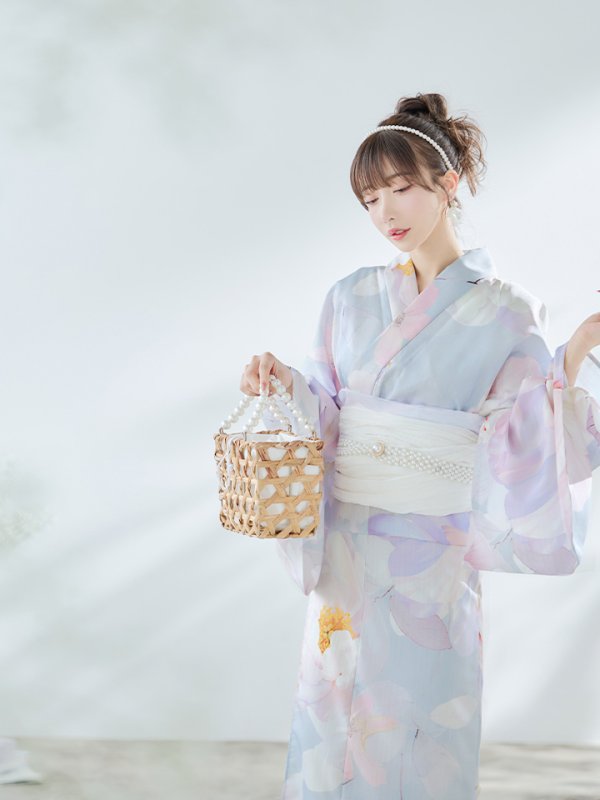 画像12: 【即日発送！】アイシーフラワー牡丹浴衣【浴衣３点セット 浴衣/帯/下駄】[YMT]