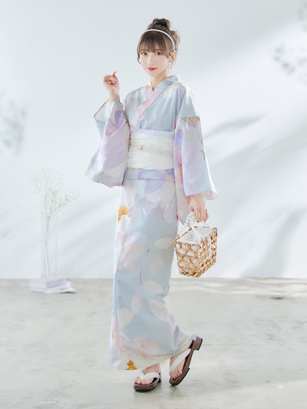 画像4: 【即日発送！】アイシーフラワー牡丹浴衣【浴衣３点セット 浴衣/帯/下駄】[YMT]