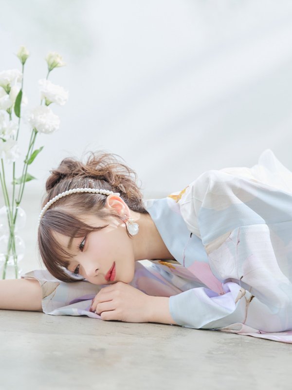 画像7: 【即日発送！】アイシーフラワー牡丹浴衣【浴衣３点セット 浴衣/帯/下駄】[YMT]