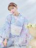 画像1: 【即日発送】シャーベットフラワー牡丹浴衣 OBI-siwa-200-kj-13-OW / HIMO-903-kj-W / HEKO-800-sb-5-WH / YA-1079-kj-7-W / GETA-01-kj-3-IV/ [YMT] (1)