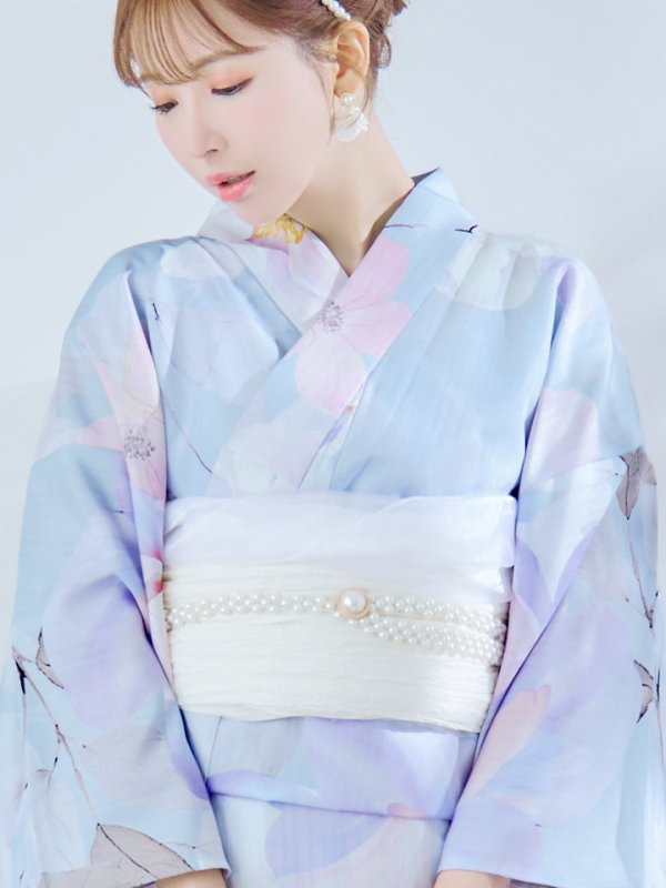 画像16: 【即日発送】シャーベットフラワー牡丹浴衣【浴衣３点セット 浴衣/帯/下駄】[YMT]