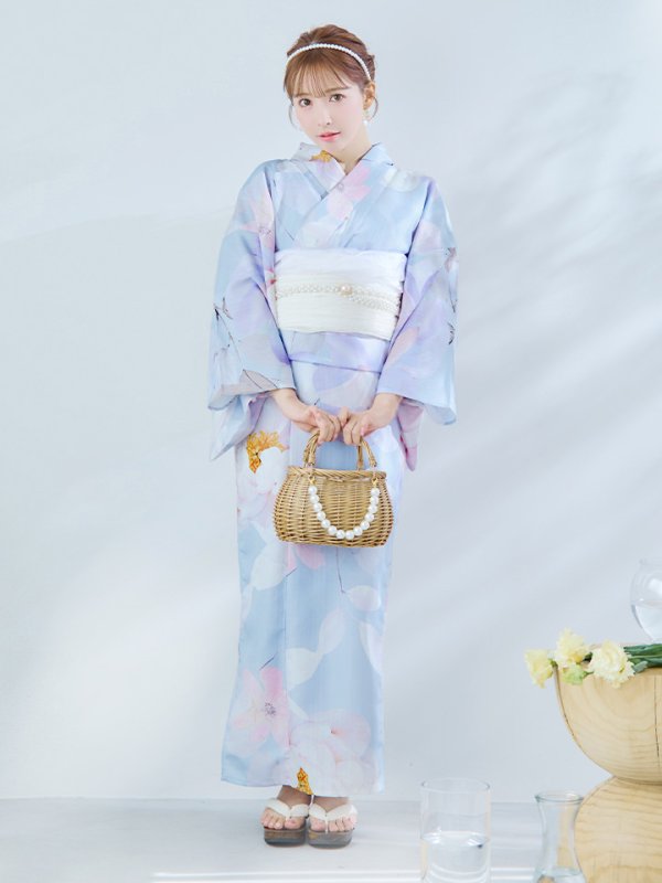 画像4: 【即日発送】シャーベットフラワー牡丹浴衣【浴衣３点セット 浴衣/帯/下駄】[YMT]