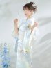 画像9: アイシーフラワー牡丹浴衣【浴衣３点セット 浴衣/帯/下駄】OBI-siwa-200-kj-13-OW / HIMO-900-yn-5-IV / HEKO-800-sb-5-WH / YA-72-kn-W / YA-1081-kj-BL / GETA-01-kj-2-BL / [YMT]
