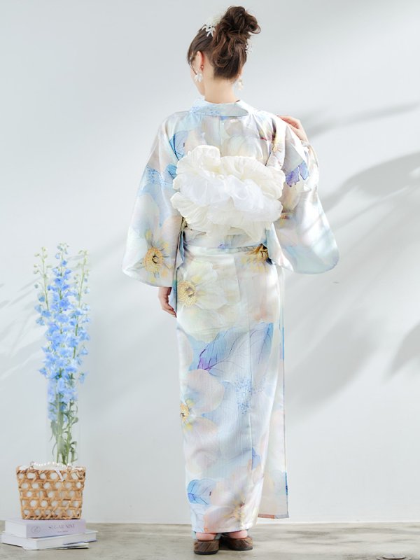 画像17: 【即日発送】アイシーフラワー牡丹浴衣【浴衣３点セット 浴衣/帯/下駄】[YMT]