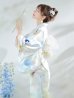 画像8: アイシーフラワー牡丹浴衣【浴衣３点セット 浴衣/帯/下駄】OBI-siwa-200-kj-13-OW / HIMO-900-yn-5-IV / HEKO-800-sb-5-WH / YA-72-kn-W / YA-1081-kj-BL / GETA-01-kj-2-BL / [YMT]