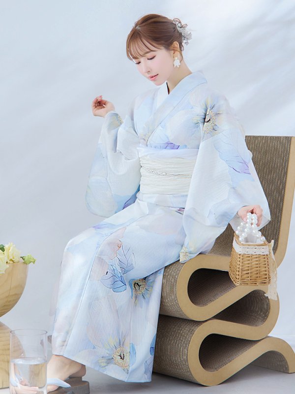 画像11: 【即日発送】アイシーフラワー牡丹浴衣【浴衣３点セット 浴衣/帯/下駄】[YMT]