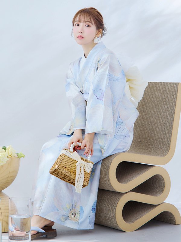 画像3: 【即日発送】アイシーフラワー牡丹浴衣【浴衣３点セット 浴衣/帯/下駄】[YMT]