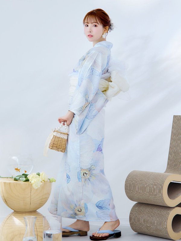 画像6: 【即日発送】アイシーフラワー牡丹浴衣【浴衣３点セット 浴衣/帯/下駄】[YMT]